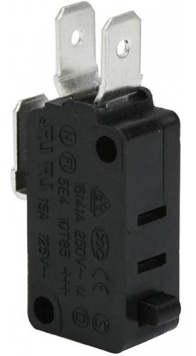 10 Micro Interruptor Switch Con Botón Negro