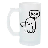 Tarro Cervecero 16oz Boo Ghost Fantasma