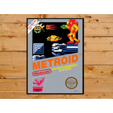 Quadro Decorativo Metroid Nintendo Grande 30x42 Cm A3 Nes