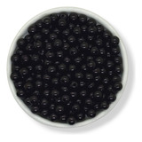 Perlas Cuentas Plásticas Negras 6mm 25gr 220u Armar Bijou