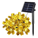 Guirnalda Solar Hada Flor Led Boda 5 Mtrs Calida/d030