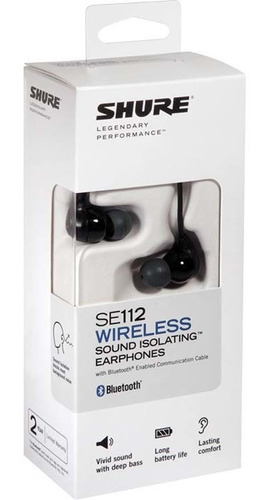 Audífonos In-ear Bluetooth Shure Se112-k-bt1 Negros