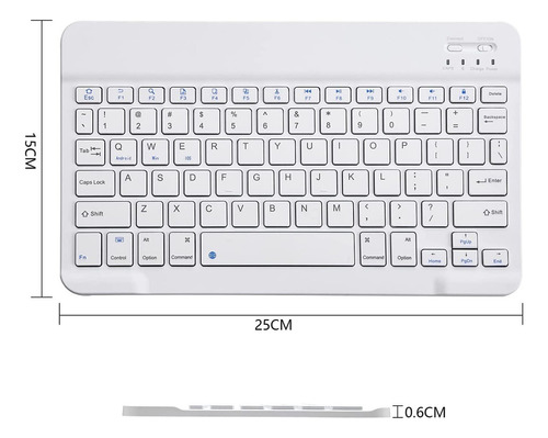 Mini Teclado Slim Bluetooth Portátil Recarregável Pc Notbook