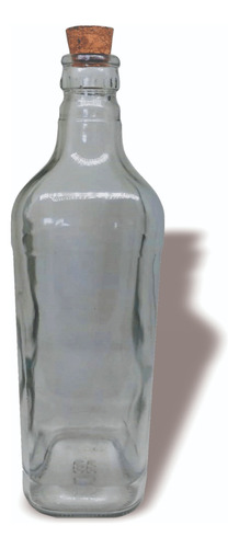 Garrafas De Vidro Quadrada C/rolha Cachaça 1 Litro 20un