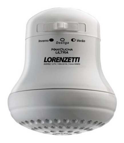 Regadera Electrica Higienica 3 Temperaturas Lorenzetti Blanco 4000 W