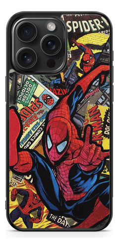 Funda Spiderman Hombre Araña Comic Collage Marvel 4