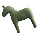 Figura De Caballo De Madera Robusta De Madera De Pino Pintad