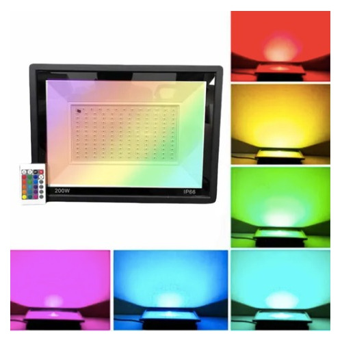 Reflector Led Rgb Multicolor 50w Con Control Remoto