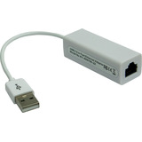 Convertidor Usb 2.0 A Rj45 (lan)  10/100  Blanco   Consmo