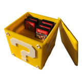 Caja Porta Juegos Nintendo Switch Cubo Mario Organizador 3d
