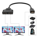 Adaptador De Cable Hdmi Macho A Hdmi Hembra 1 En 2 Salidas