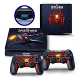 Skin Adesivo Playstation 4 Slim Ps4 Spider-man Miles Morales