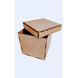 15 Cajas De Madera Mdf Regalo Fiesta 15x15x15cm