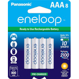 Panasonic Bk-4mcca8ba Eneloop Aaa 2100 Ciclos (8un)