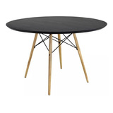 Mesa Eames Eiffel Redonda Madeira 110cm 