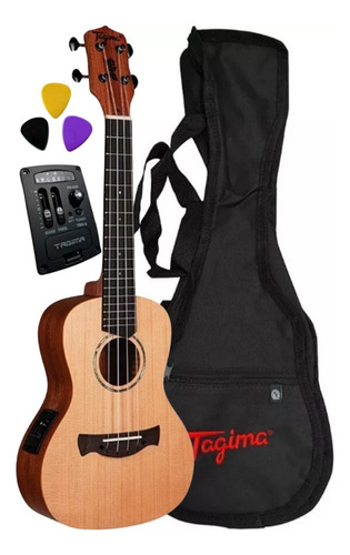 Ukulele Elétrico Tagima 43k Com Capa E Palhetas