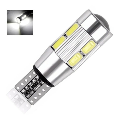 Lampara Posicion Led Cob T10 Canbus 10 Smd Con Lupa