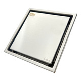 Ralo Oculto Seca Piso Inox Metal 10x10cm Smart Depot