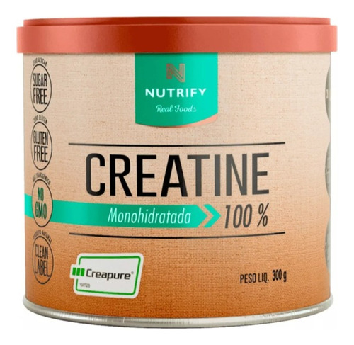 Creatina Nutrify 300g Creatine 100% Monohidratada Creapure