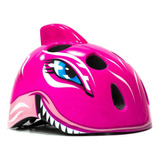 Capacete D/ Bike Infantil Absolute Tubarão Regulagem G Rosa