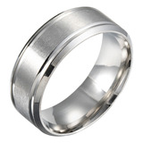 Anillo Simple De Acero Inoxidable, Anillo De Oro Para Hombre