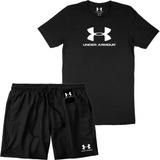 Conjunto Kit Short Elastano - Camiseta Algodão Under Armour