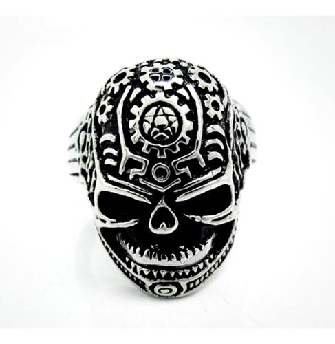 Anillo Calaveras Acero Quirurgico 316l Mecanics