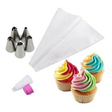 Kit 5 Bicos Russo + Saco Confeiteiro Para Decoração Bolos