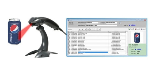 Lector De Codigos De Barras + Sistema Para Control De Stock