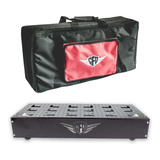 Pedalboard Creationfd Stau 40x30 Com Bag, Elétrica E Jacks