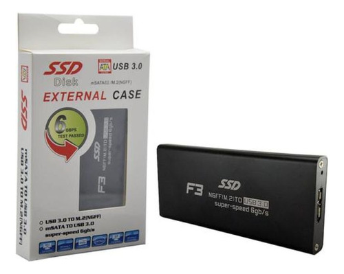 Case Gaveta Adaptador Ssd M2 Sata Para Usb 3 0 Cs M2 01 F3