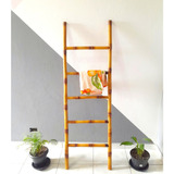 Escada Velete Decorativa De Bambú 