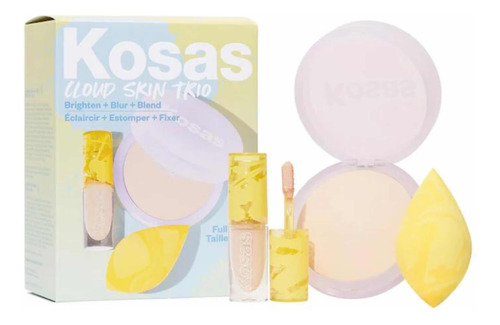 Kosas Corrector Mini + Polvo Full-size + Esponja Trio Set