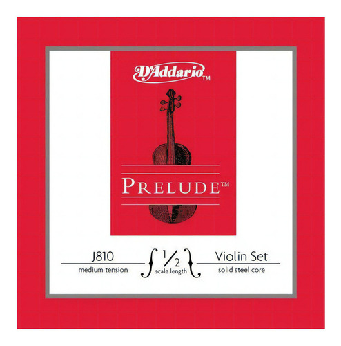 Encordado Daddario J810 1/2m Prelude Media Violin 1/2