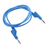 Cable Plug A Plug Tipo Banana, Color Azul 1.5mts