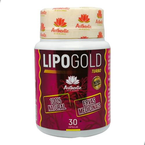 Lipo Gold Turbo 30 Cápsulas Original Authentic 1 Pote