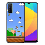 Funda De Diseño Vivo Y20 Y Vivo Y30 Case Mario Movie + Mica