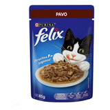 Sobres Para Gato Felix Alimento Premios Sabor Pavo 36x85g
