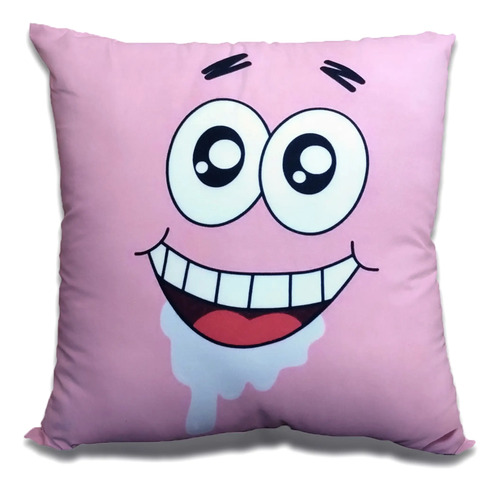 Cojin Bob Esponja Afelpado 35 X 35 Cm C/cierre