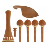 Conjunto De Peças De Violino Jujuba Madeira 4/4 Arremate +