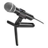 Microfone Condensador Audio-technica Atr2100x-usb Usb/xlr, Cor Preta