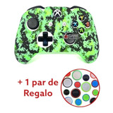 Funda Silicon Control Xbox One + Par Thumb Grip Camuflaje 10