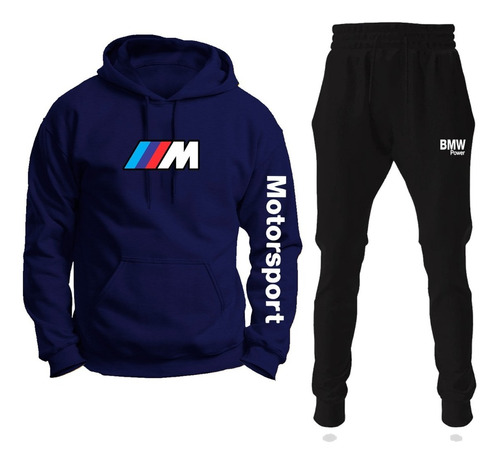 Conjunto Moletom Bmw M3 C/capuz Casaco Promoção Top Full