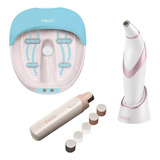 Microdermoabrasion Homedics + Spa De Pies + Set Limas Uñas