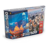 Puzzle 500 Peças Duplo - Skylines Cosmopolitas Grow