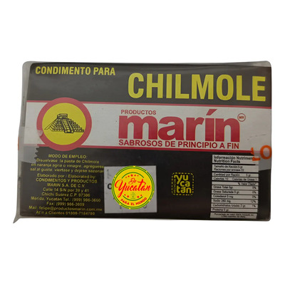 Recado Negro Para Pastor Negro, Chilmole Marin De 250g
