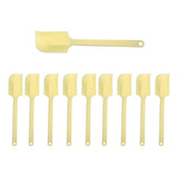 Kit 10 Espátula  Silicone Pão Duro Raspa Sobras Grande 27cm