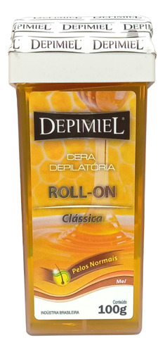 Cera Depilatória Depimiel Clássica Mel Roll-on Refil 100g