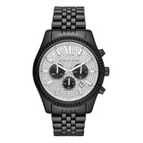 Reloj Mujer Michael Kors Mk8605 Cuarzo Pulso Negro En Acero 