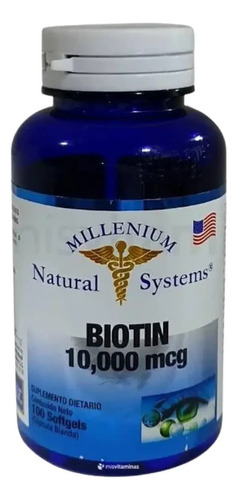 Biotina 10.000mg 100 Softgels - Unidad a $90000